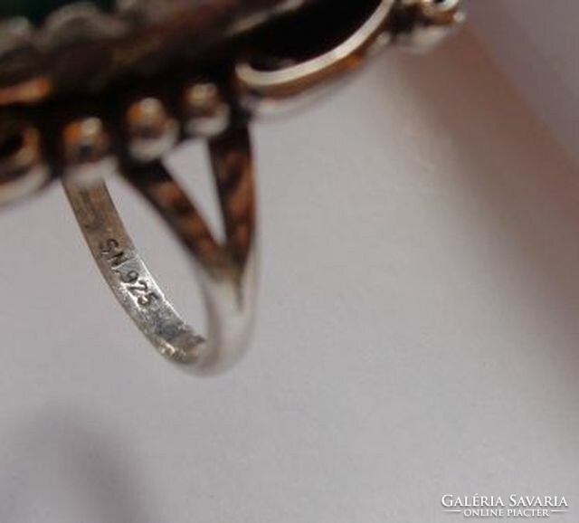 Ezüst türkiz gyűrű 55