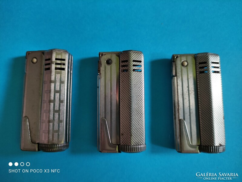 Vintage imco g11 patent metal case lighter 3 pieces together