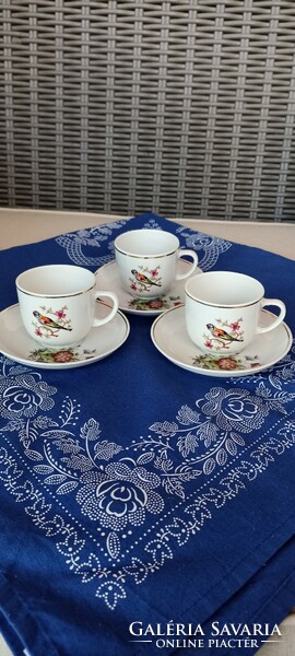Hollóházi Madaras 3-piece coffee set
