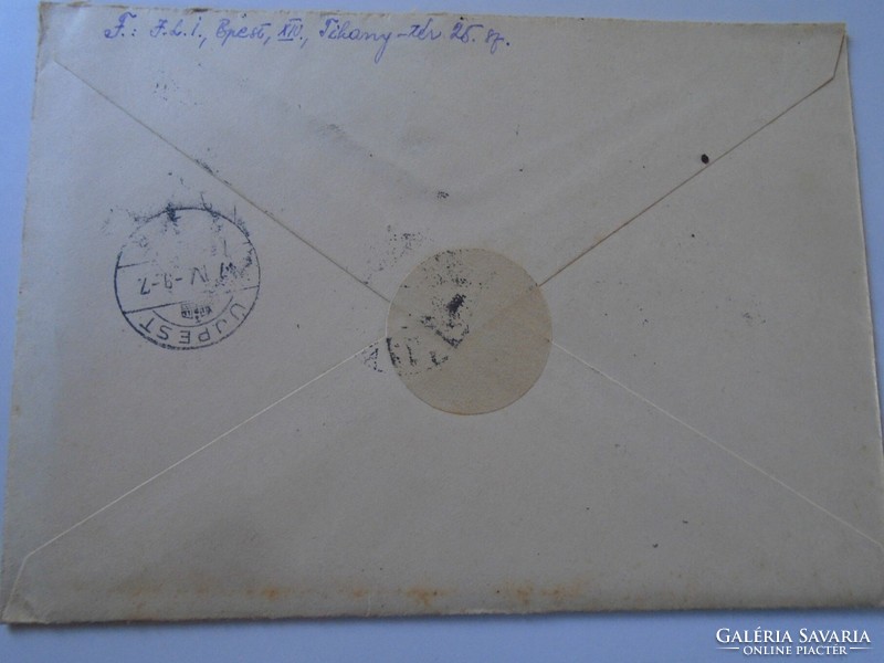 Letter D199155 - 1947 Budapest - Bártfay - Újpest