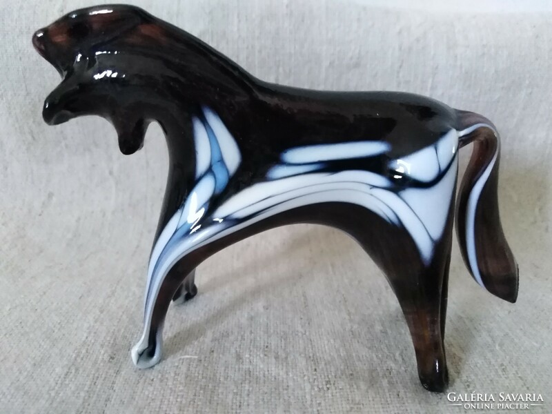 " Muránói" -  üveg lovacska - kézműves