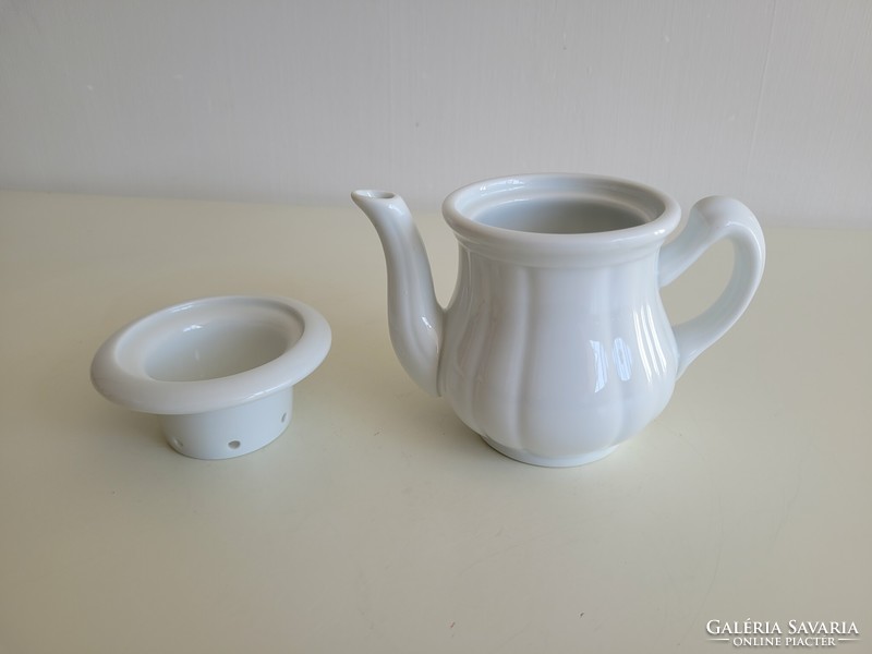 Old vintage size 6 Czechoslovak porcelain coffee pot and filter part