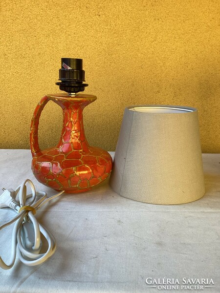 Hungarian retro ceramic lamp 31 cm.