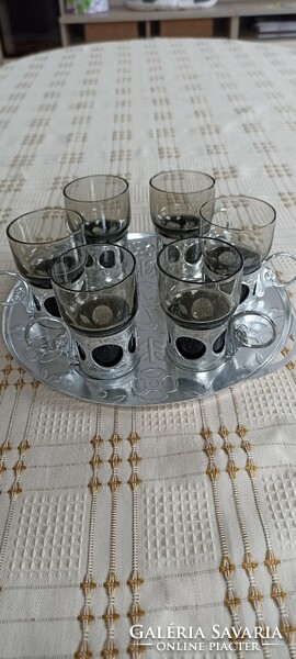 Retro Russian short drink set