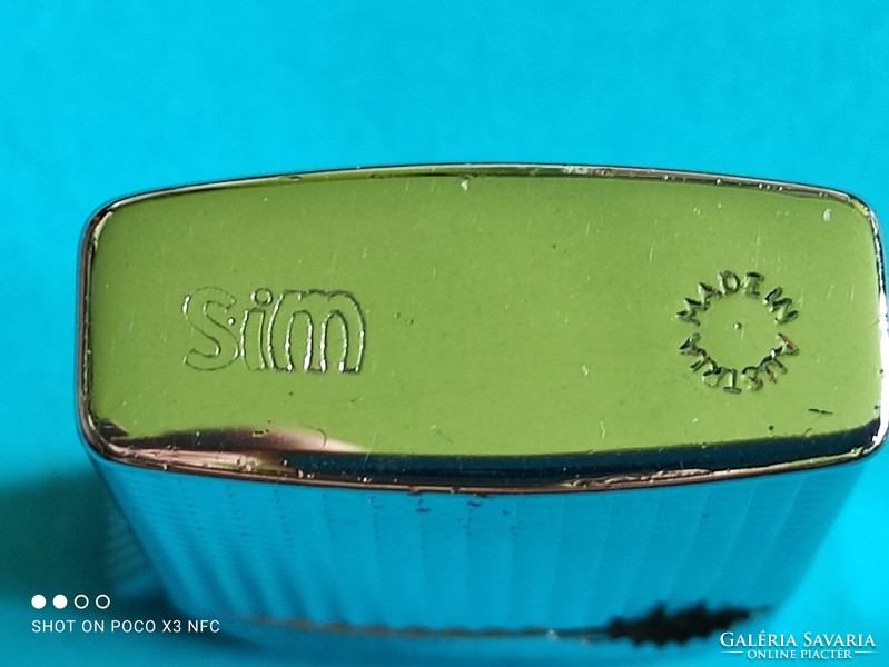 Vintage SIM Luxe öngyújtó Made in Austria fémházas