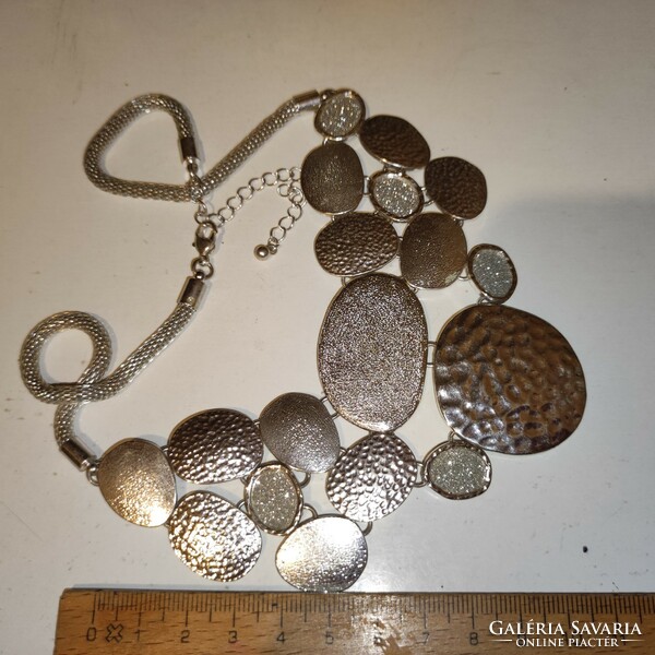 New beautiful silver metal necklace 50cm