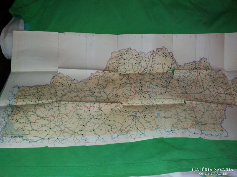 Almost antique police / administrative map of north-eastern Hungary 81 x 37 cm according to pictures