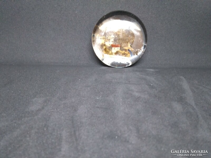 Glass paperweight - landscape