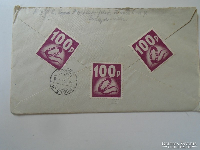 Za454.58 Letter national aid stamps - 1948 Budapest László Juhász - Bártfay - Budaörs