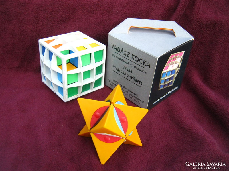 Dino star (magic star) logic game rarity - 80s-rubik era + hunter cube from 1996