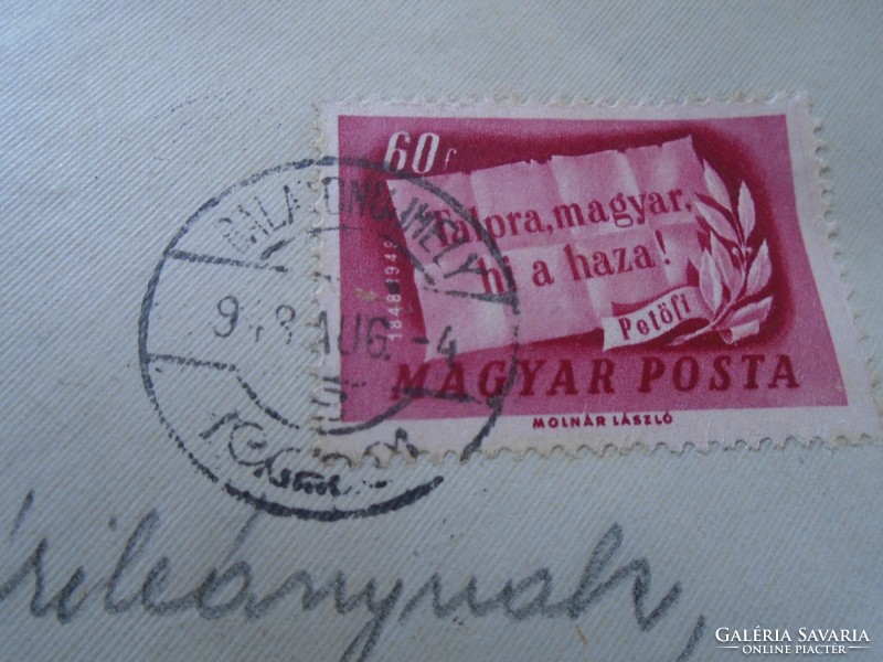 ZA454.60  Levél  Nemzeti Segély bélyegek- 1948  Budapest  Juhász László  - Bártfay - Budaörs