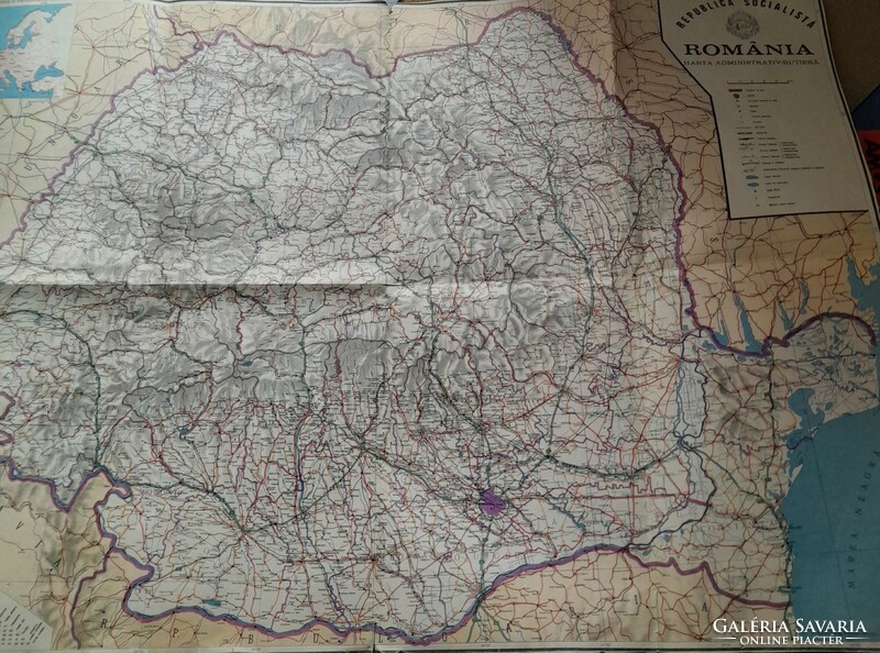 TÉRKÉP!  Románia térképe 1988