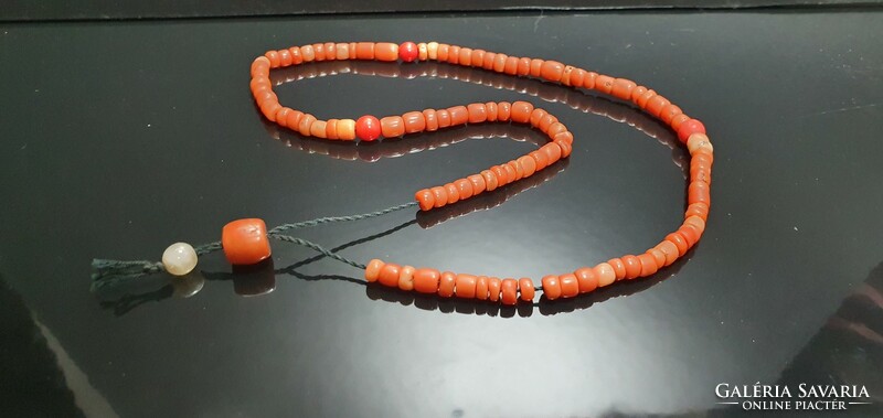 Antique noble coral prayer beads
