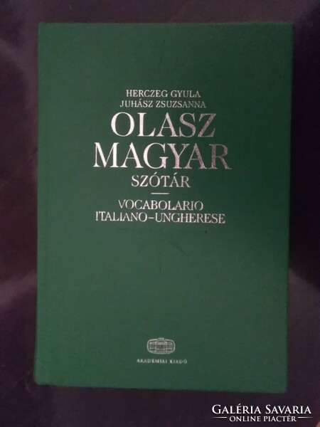 Herczeg Gyula Juhász Zsuzsanna: Olasz magyar szótár