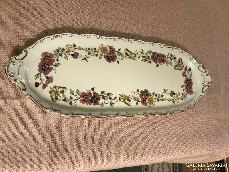 Zsolnay butterfly cake sandwich plate serving tray