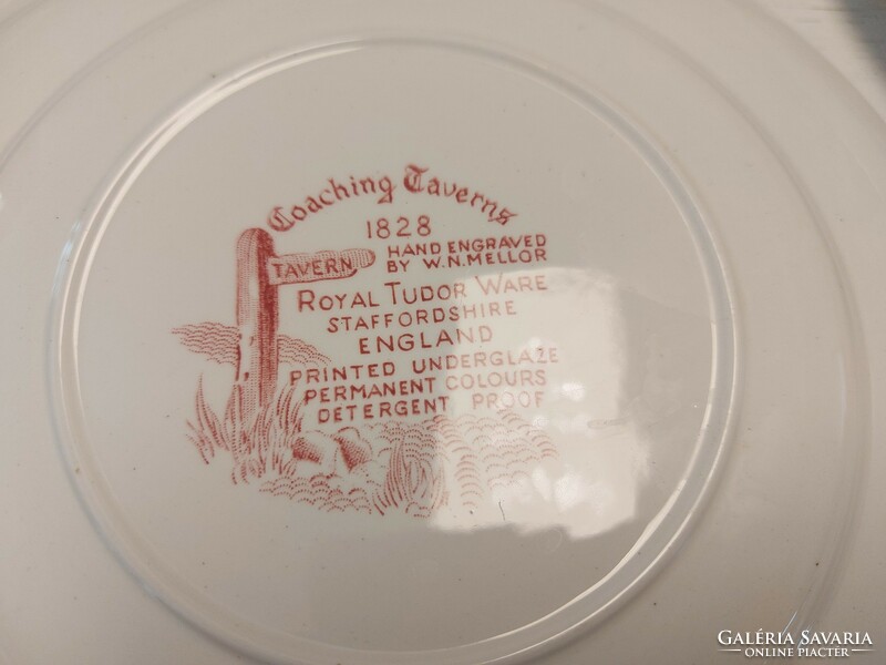 Angol Staffordshire porcelán kistányérok (6db)