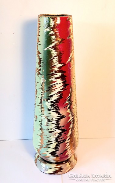 Huge metal vase design negotiable art deco