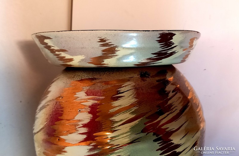 Huge metal vase design negotiable art deco