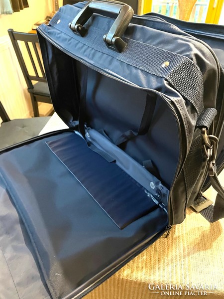 Air france large royal blue travel shoulder bag, pilot bag