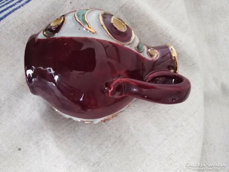 Cherry red - ceramic jug / artisan