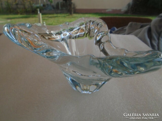 Miroslav Klinger zelezny brod sklo alexandrite crystal offering, centerpiece, decoration 700 grams