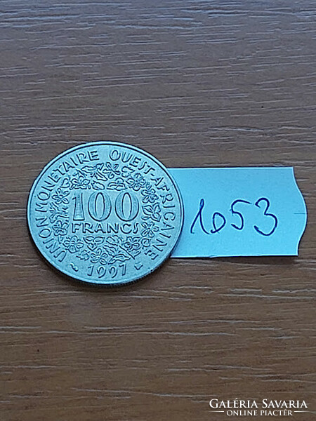 West Africa 100 Francs Francs 1997 Copper-Nickel, #1053