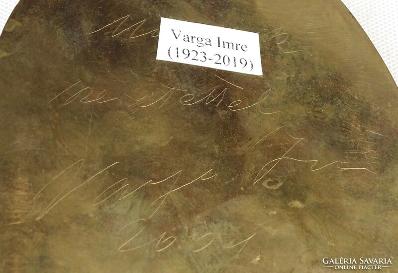 1P135 Varga Imre : St. Elizabeth bronz plakett