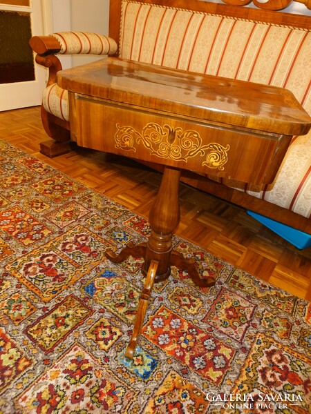 Table with inlaid drawer