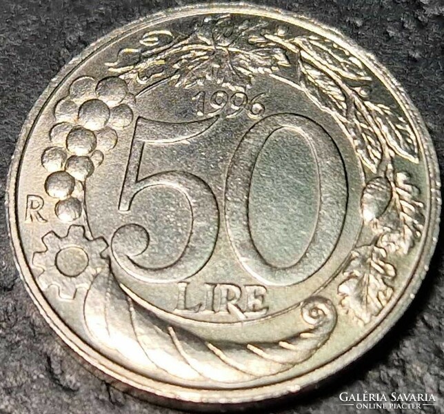 Olaszország 50 Líra, 1996.