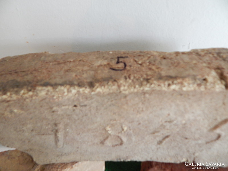 Year-numbered and stamped Hortobágy brick. No. 5