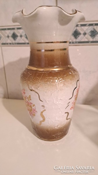 Antik virágmintás váza