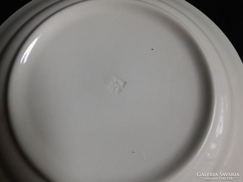 French, winter viable plate with ermine - bourg st. Maurice souvenir - 24 cm