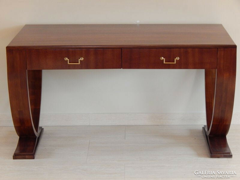 Art deco desk with 2 drawers [a-06]