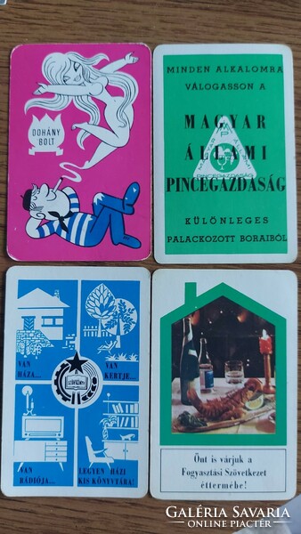 Card calendars 1971