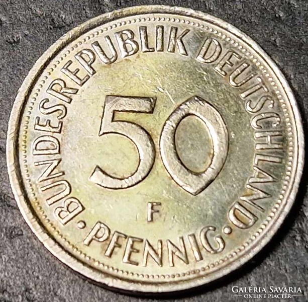Németország 50 pfennig, 1992., Verdejel "F" - Stuttgart
