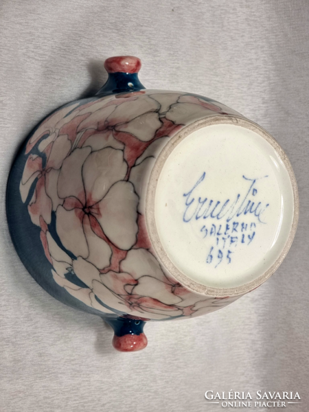 Rare ernestine salerno italy 695 porcelain vase/flowerpot 1950s/60s collector's item.