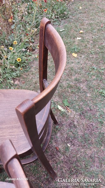 Antik art deco 2 db szép íves támlás szék