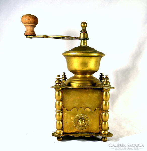 Decorative massive and large copper coffee grinder!