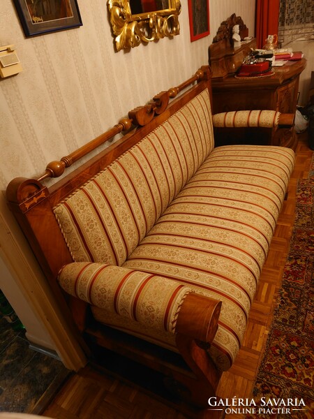 Bidermeier sofa with marquetry