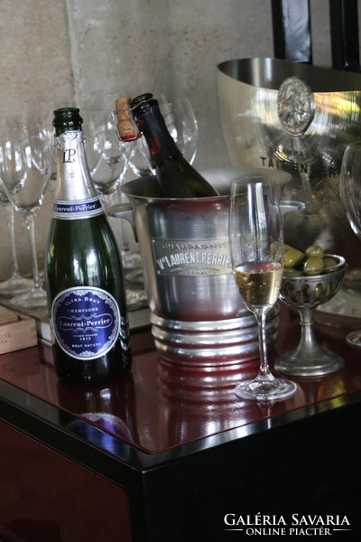 Francia Art Deco pezsgős jégveder - Vve Laurent Perrier Champagne - Gyűjteménybe illő bárkellékek