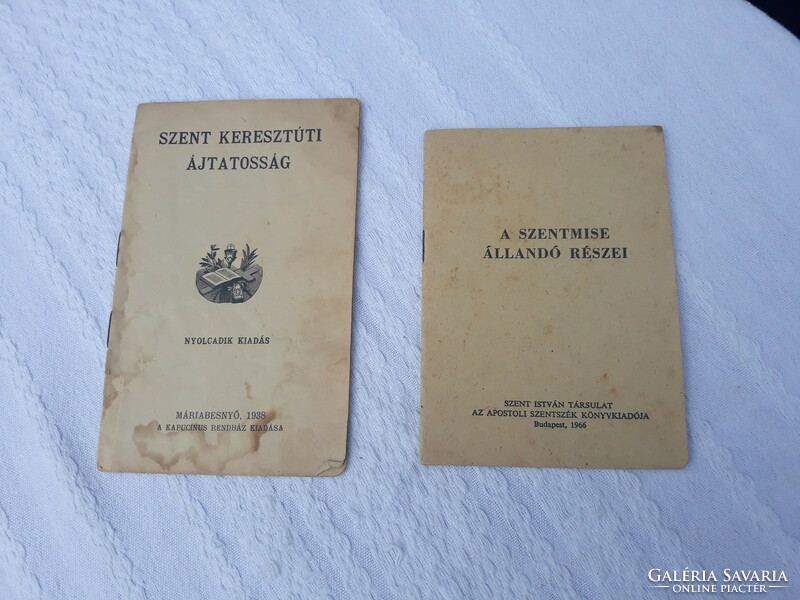 Régi ima füzet, imádságos füzet 1938-ból él 1966-ból, 2 db együtt