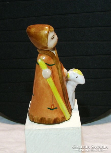 Juhász - Bodrogkeresztúr glazed ceramic figure