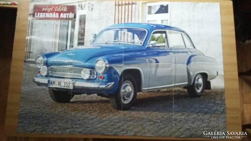 Legendary cars of old times - wartburg 312 - large poster