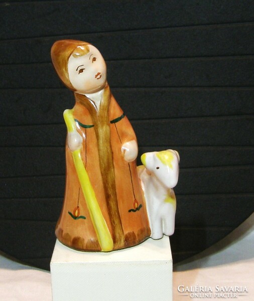 Juhász - Bodrogkeresztúr glazed ceramic figure