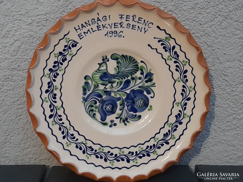 Ceramic wall plate beaver fair