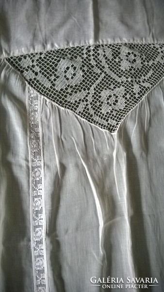 Antique crocheted decorative gauze curtain v. For other purposes m 54/84x85 cm