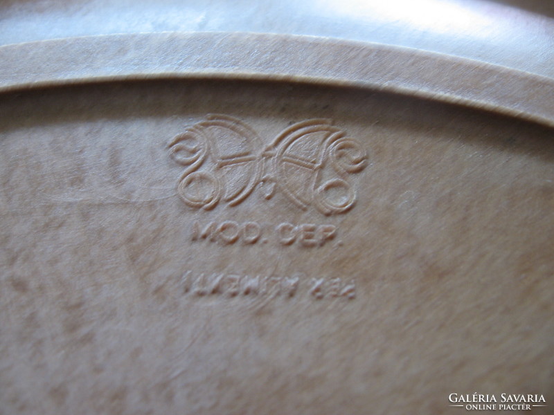 Retro wooden Italian Desco oval plastic bowl
