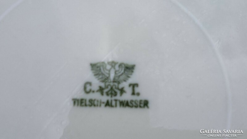 Antik apró virágmintás C.T. Altwasser szecessziós.porcelán.