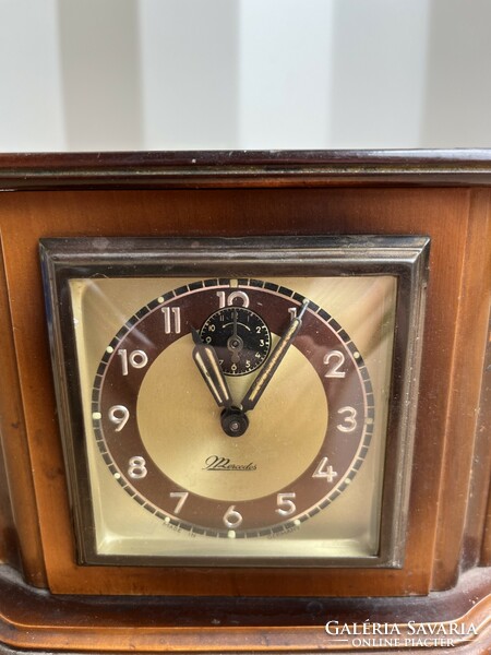 Mercedes brand German fireplace, table clock r0