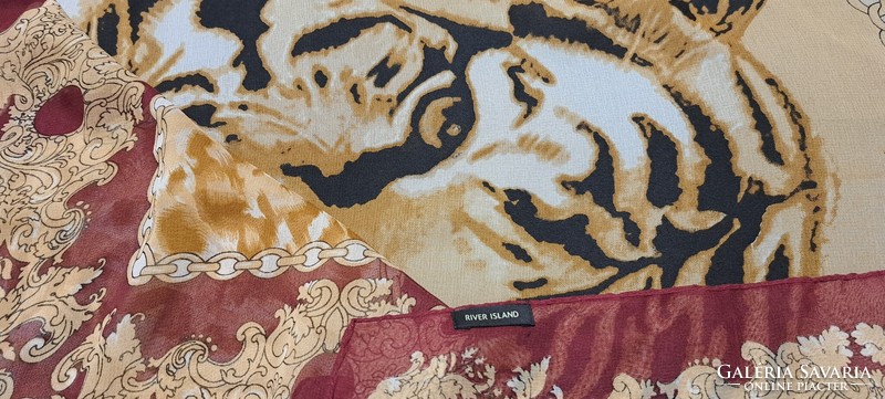 Women's tiger scarf, stole (l4186)